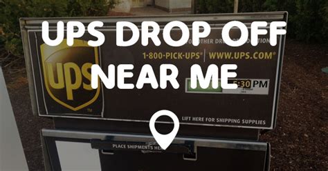 ups drop off points near me.